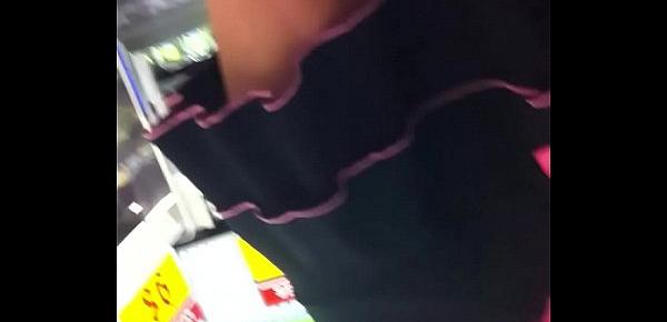  horny couple Upskirt Grocery Shopping